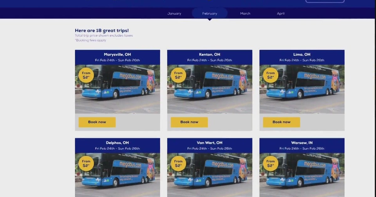 Megabus returns Wednesday in Chicago CBS Chicago