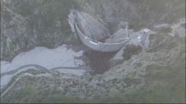 Santa Anita Dam full of sediment 