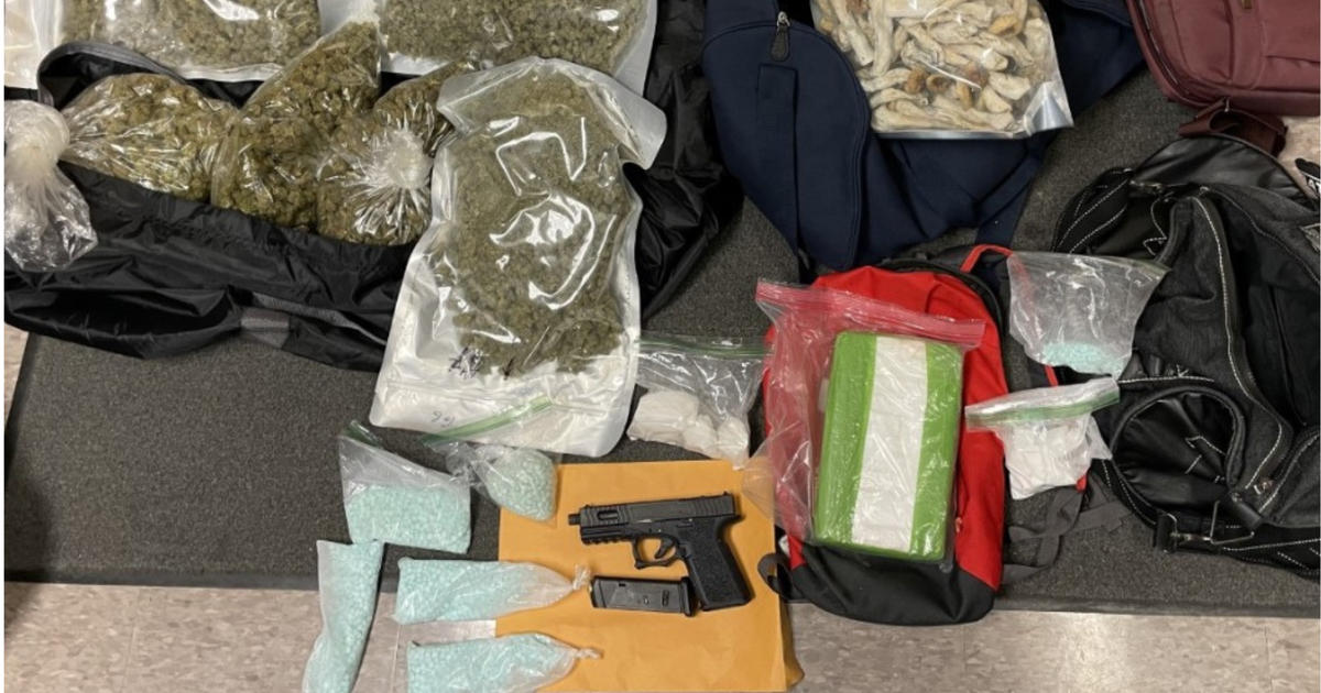 Sacramento gang police officers uncover several pounds of illegal drugs and gun during traffic stop near Arden Fair Mall