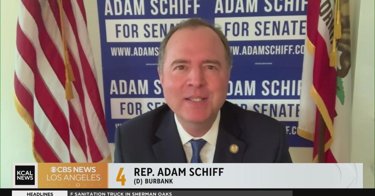 Congressman Adam Schiff Announces Senate Candidacy - CBS Los Angeles