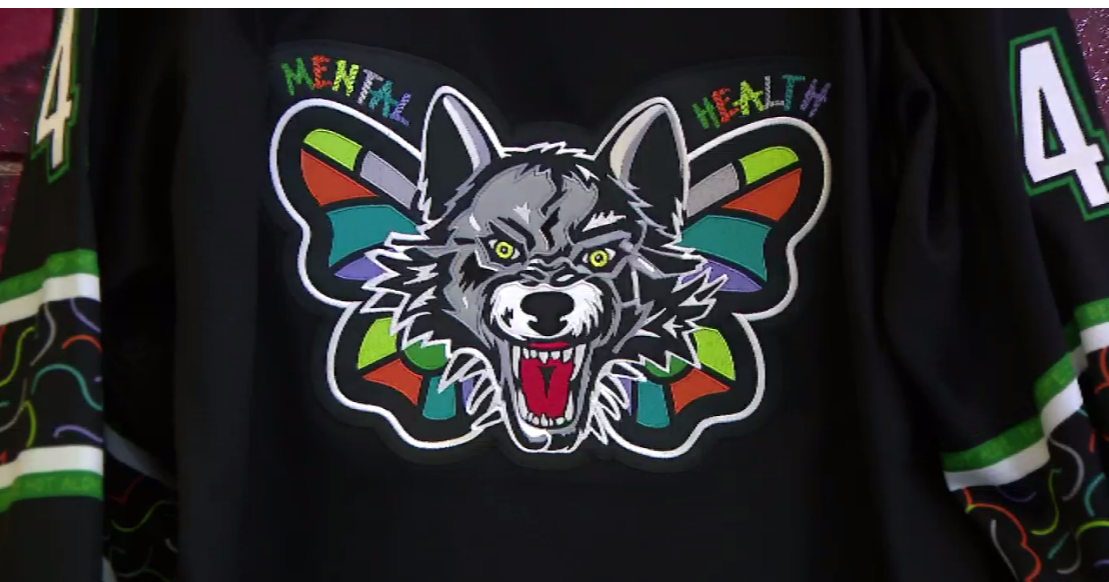 Commemorative Chicago Wolves jerseys to bring attention to mental health
