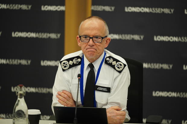 Metropolitan Police Commissioner Sir Mark Rowley appears before the London Assembly Police and Crime Committee to answer questions about the David Carrick case, at City Hall in East London, January 25, 2023