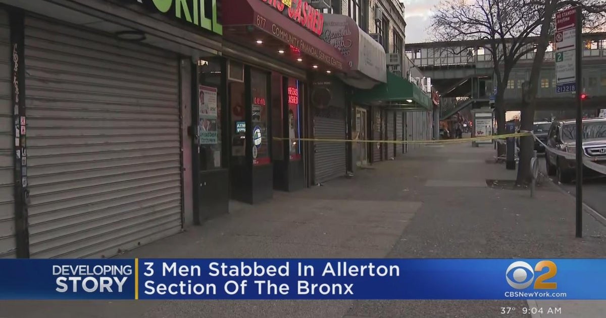Three people stabbed during argument in the Bronx - CBS New York