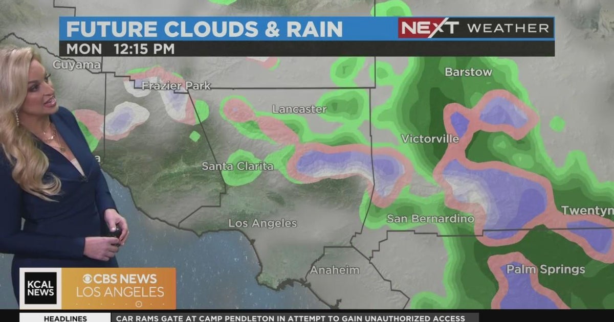 More rain and snow coming to SoCal Sunday evening - CBS Los Angeles