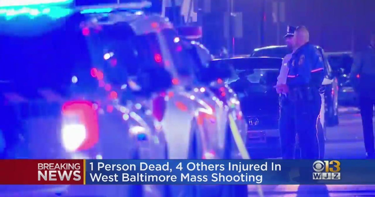 West Baltimore mass shooting leaves one dead, four injured - CBS Baltimore