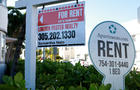 Two signs advertising rentals 