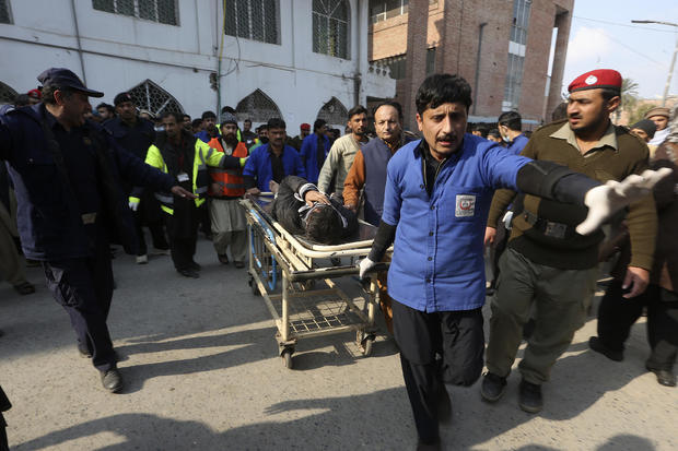 Pakistan mosque bombing: Dozens dead, scores injured as suicide bomber targets police in Peshawar