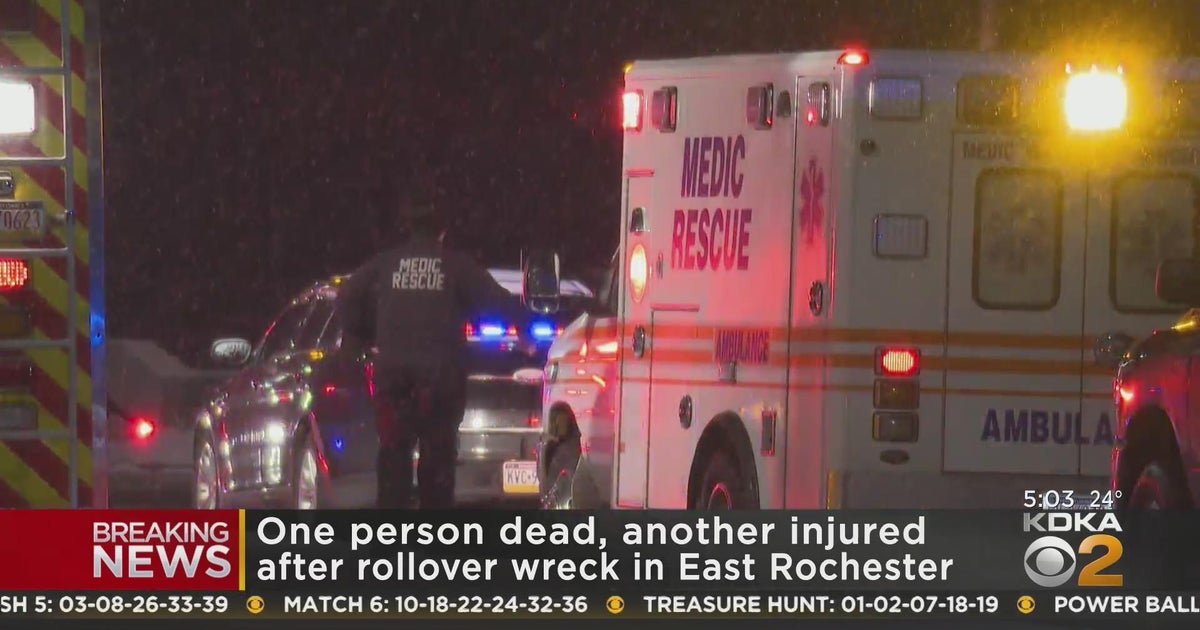 One dead, another injured in Beaver Co. rollover crash - CBS Pittsburgh