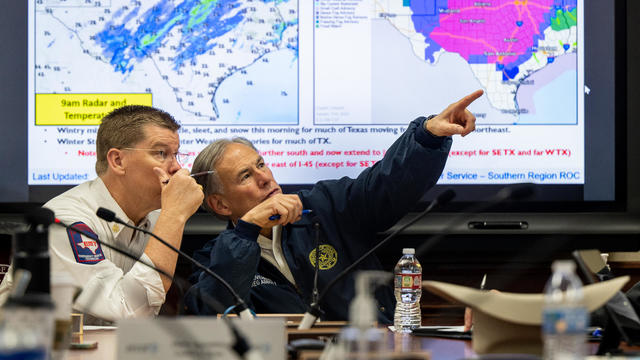 Governor Abbott Holds News Conference On Winter Weather Moving Through Texas 
