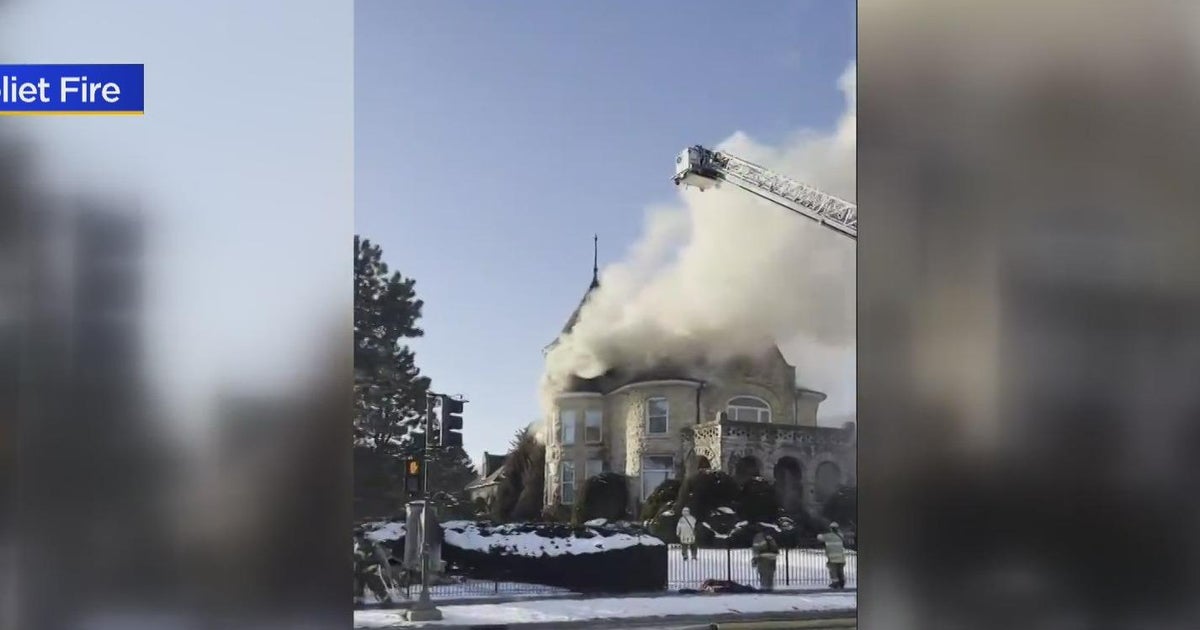 Fire breaks out at Joliet's Haley Mansion - CBS Chicago