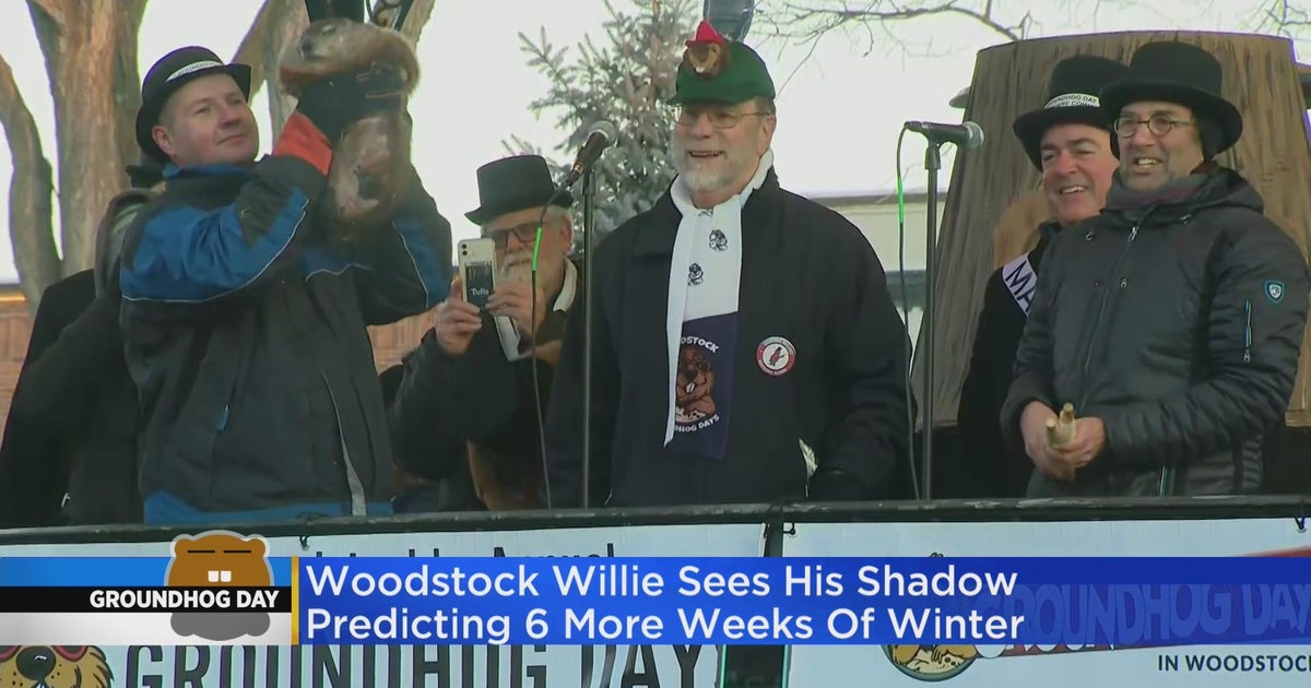 Woodstock Willie sees his shadow predicting 6 more weeks of winter
