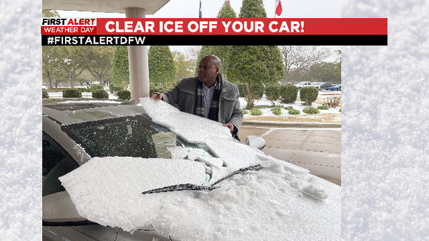 Slushy, icy roads still expected in North Texas as temperatures begin to warm