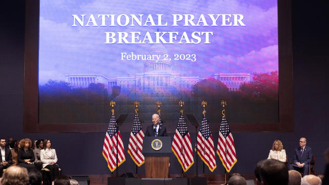 President Biden Attends Annual National Prayer Breakfast At U.S. Capitol 