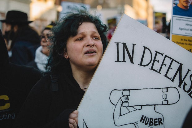 March Protesting Rittenhouse Verdict In Kenosha, Wisconsin 