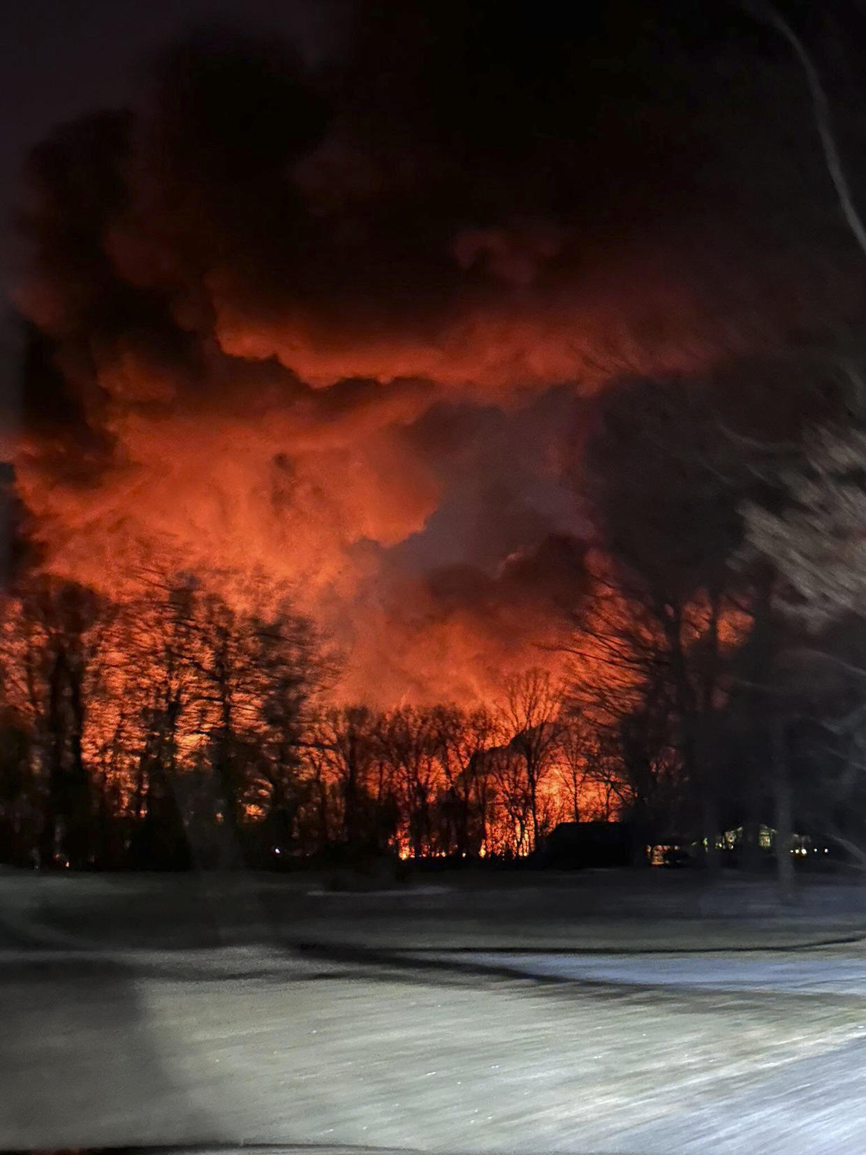Train Derailment Causes Massive Fire in Ohio