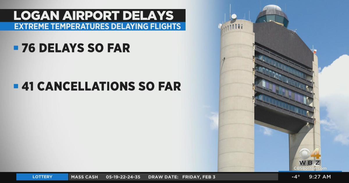 Frigid Temperatures Causing Delays Cancelations At Logan Airport Cbs Boston