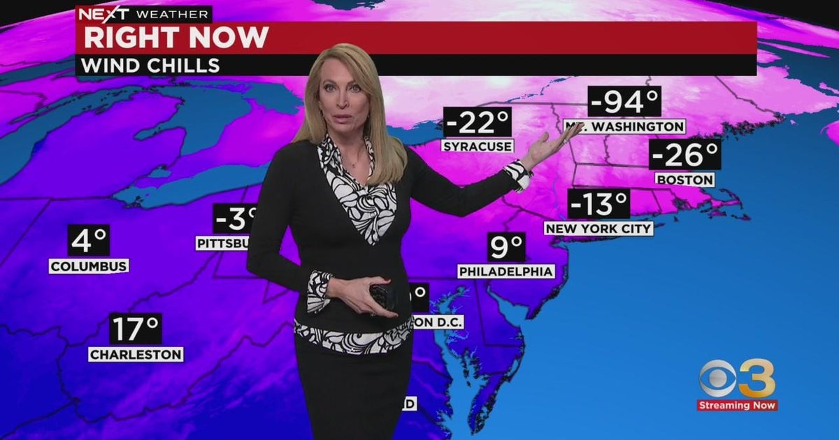 NEXT Weather: Slow climb from morning lows - CBS Philadelphia