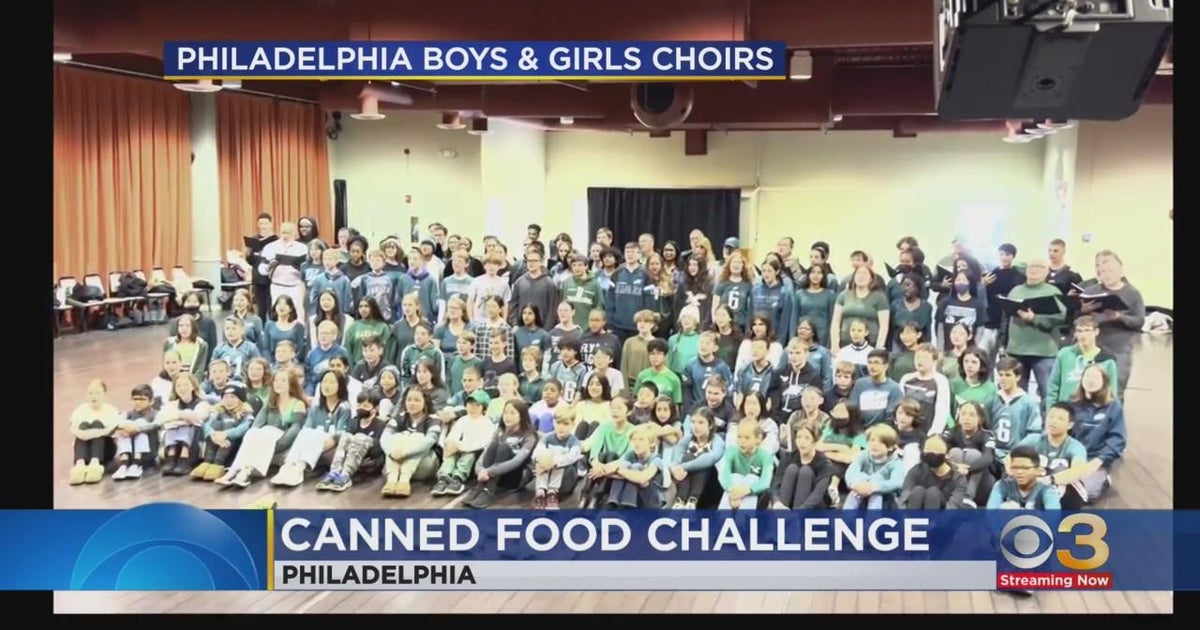 Philadelphia Boys & Girls choirs canned food challenge with Kansas City
