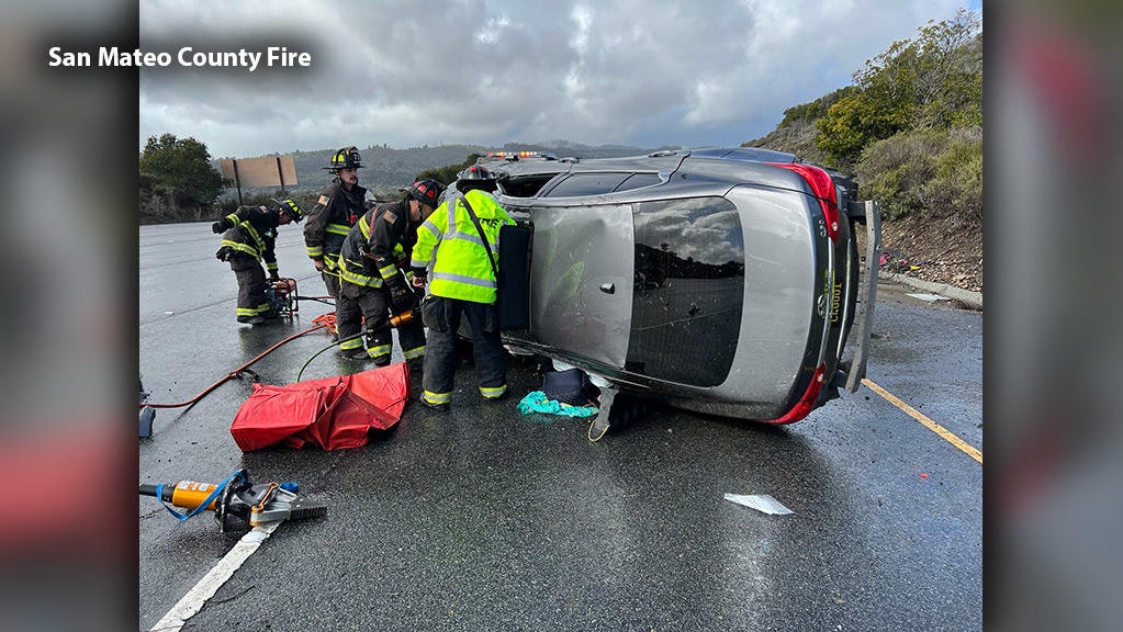 Peninsula firefighters rescue 3 people, including baby, trapped in ...