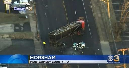 19-year-old dead after tractor-trailer crash on County Line Road - CBS ...
