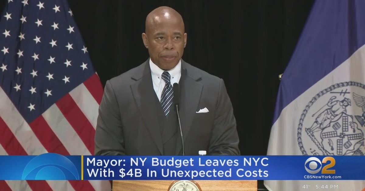 Mayor: New York Budget Leaves NYC With $4B In Unexpected Costs - CBS ...