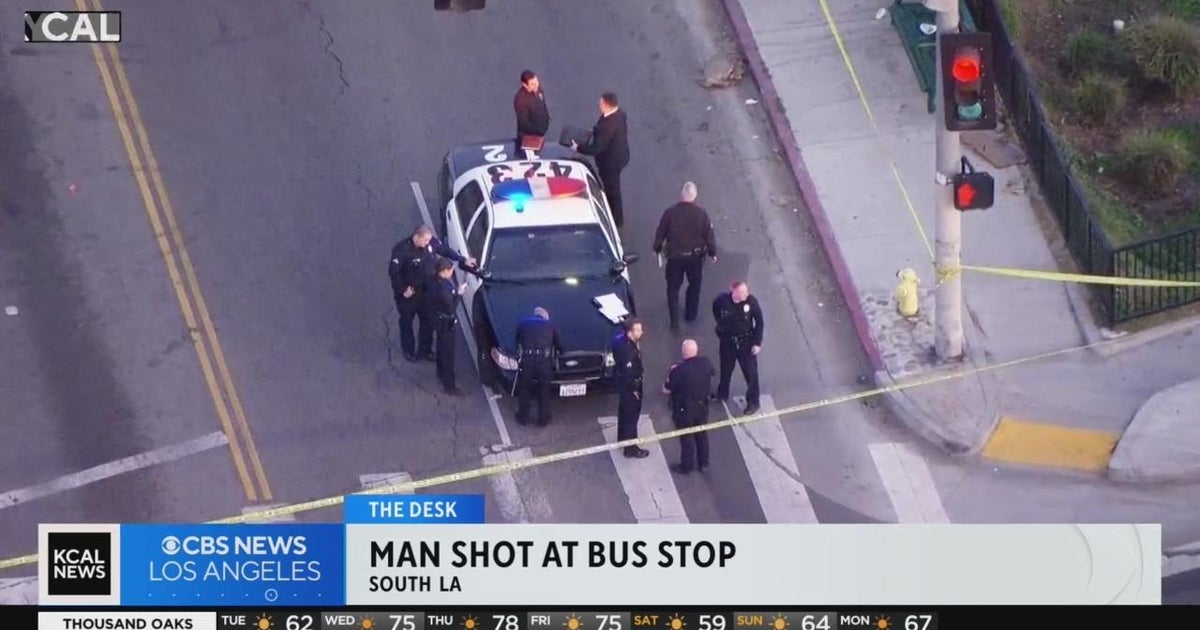 Man in critical condition after being shot at bus stop in South LA ...