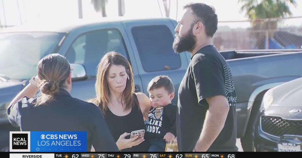 Family reunited with baby inside of stolen vehicle in Van Nuys - CBS ...
