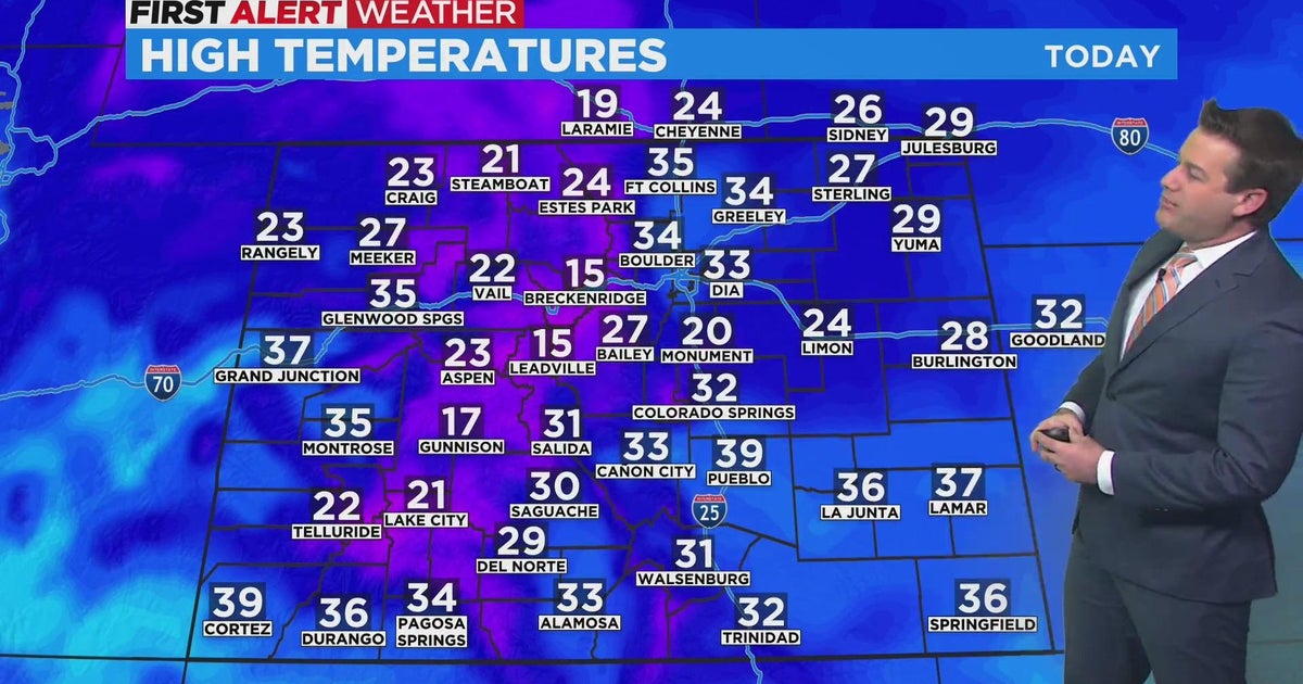 Cold and windy on Thursday, warmup coming for the weekend - CBS Colorado