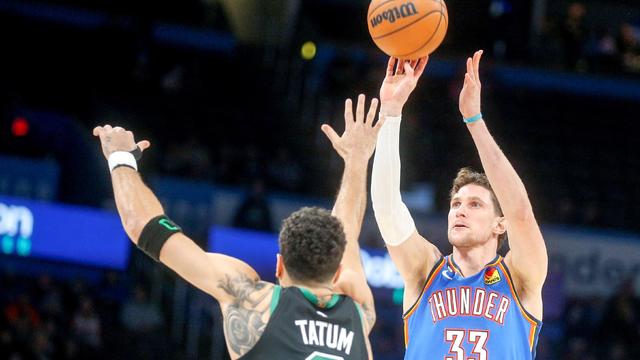 Boston Celtics acquire center Mike Muscala from Oklahoma City Thunder