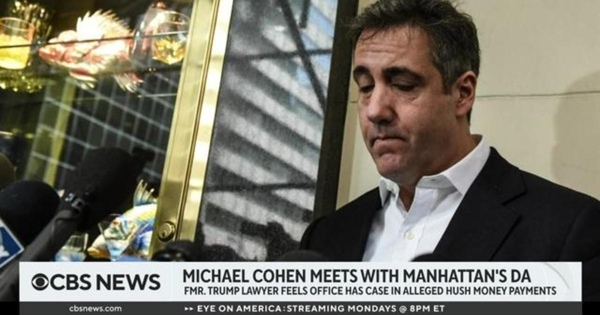 Michael Cohen meets Manhattan’s DA over Trump’s alleged hush money payments