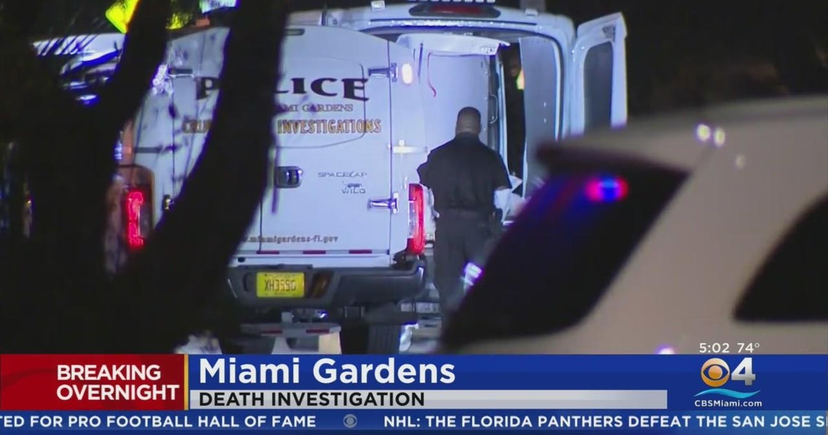 Death investigation in Miami Gardens - CBS Miami