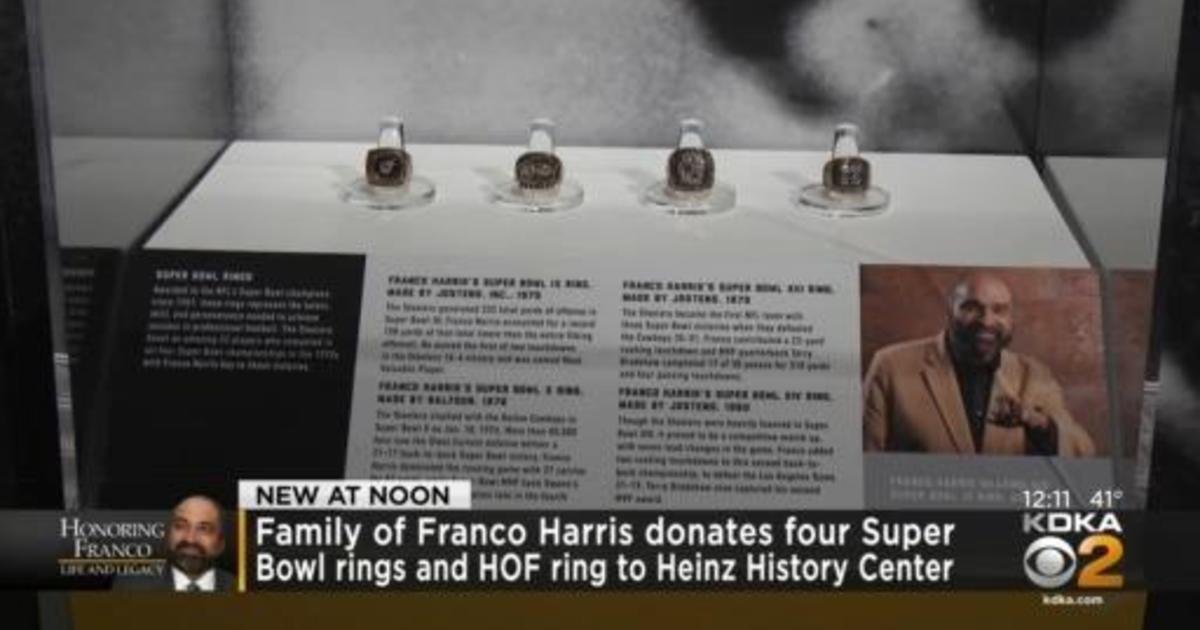 Franco Harris' Super Bowl rings now on display at Pittsburgh