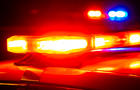 First responder lights at crime scene 