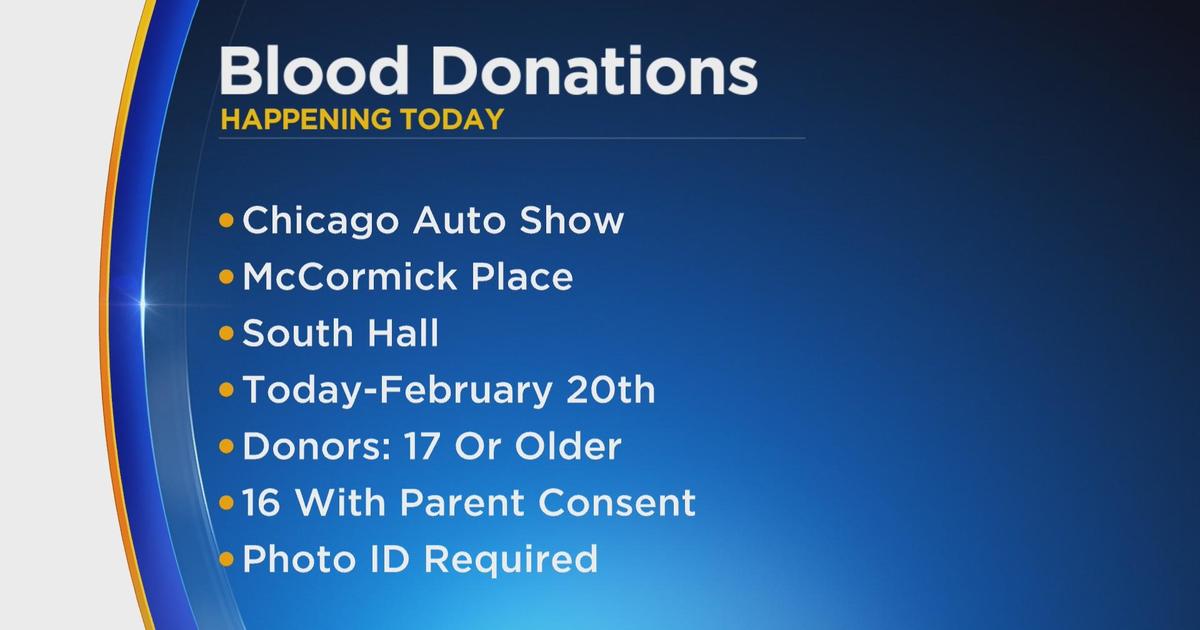 Chicago Auto Show: Versiti Blood Center Holding Annual Blood Drive ...