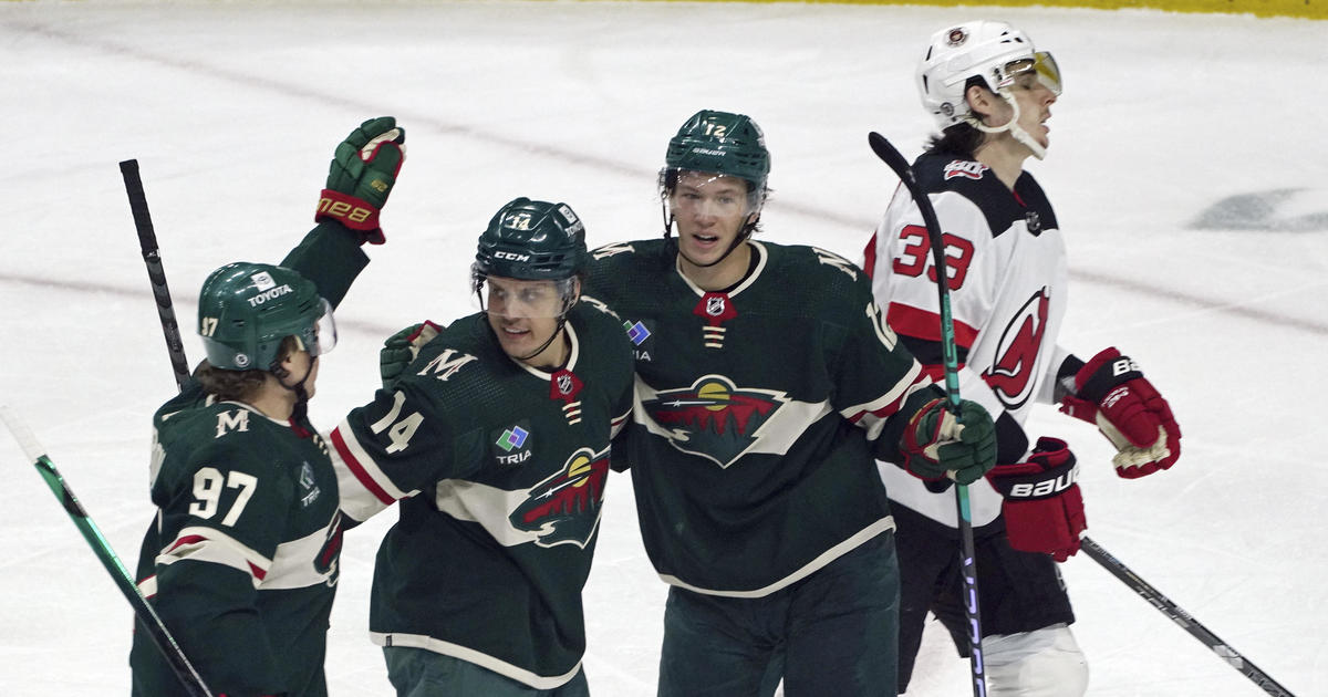 Wild score twice in shootout to beat New Jersey 3-2