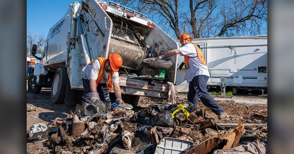 Crews make 35 dump runs clear 200 000 lbs of trash from Stockton