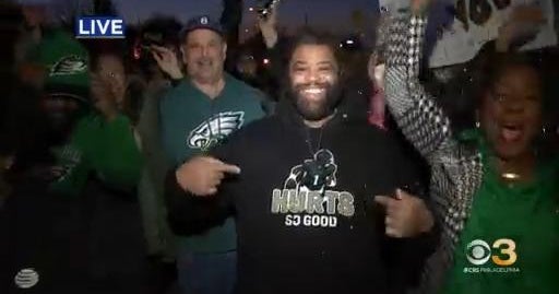 Fans hang out at NovaCare Complex after Eagles' Super Bowl LVII loss ...