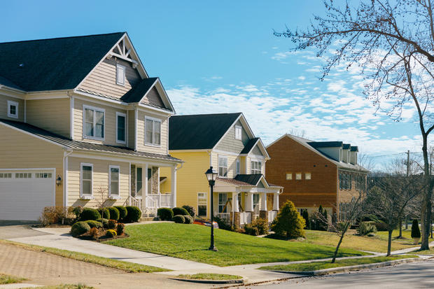 Row of Single Family Homes in Alexandria, Virginia 