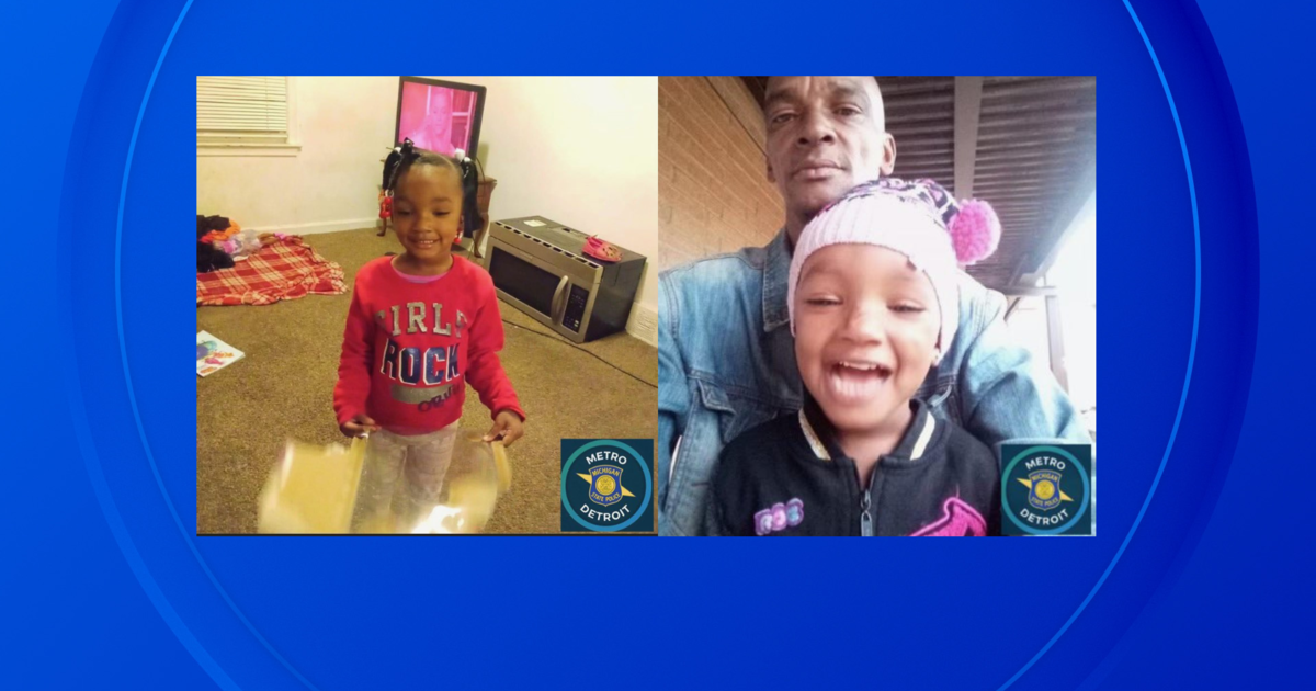 Police searching for missing 3-year-old Detroit girl taken by biological father