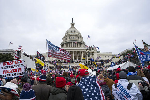 In this Jan. 6, 2021, file photo insurrections loyal to President Donald Trump rally at the U.S. Capitol in Washington. 