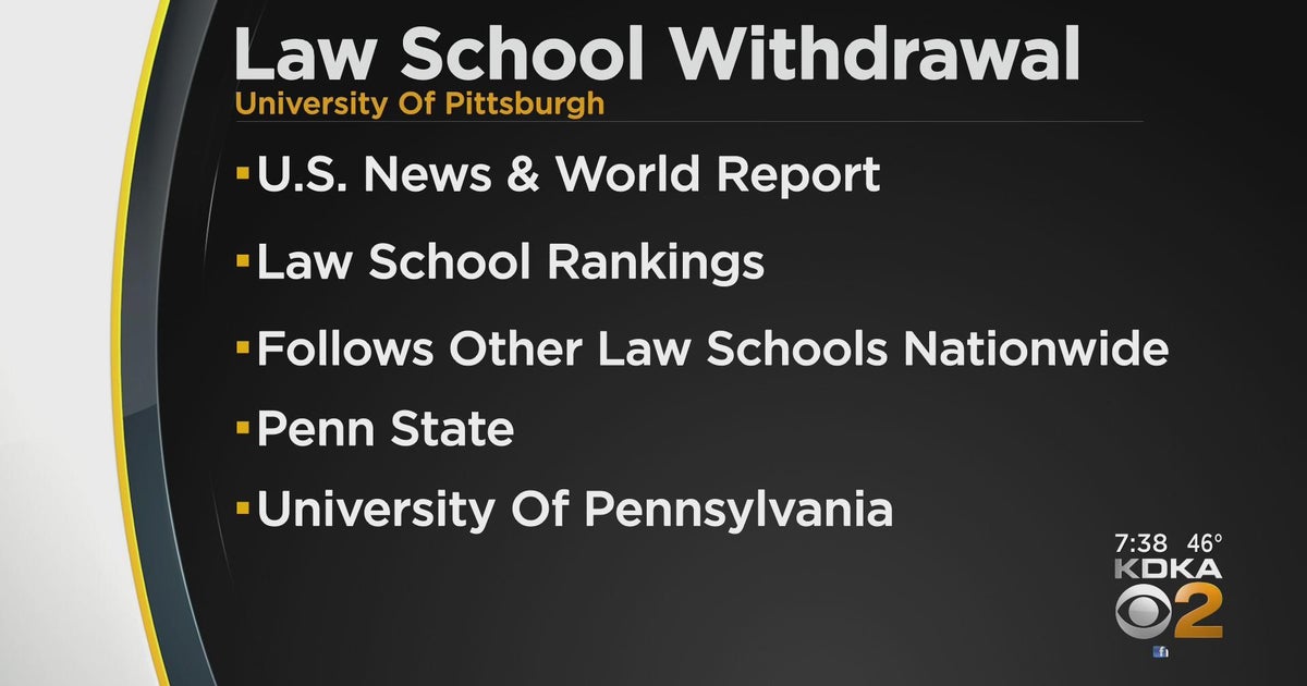 Pitt Law School withdraws from U.S. News & World Report's rankings