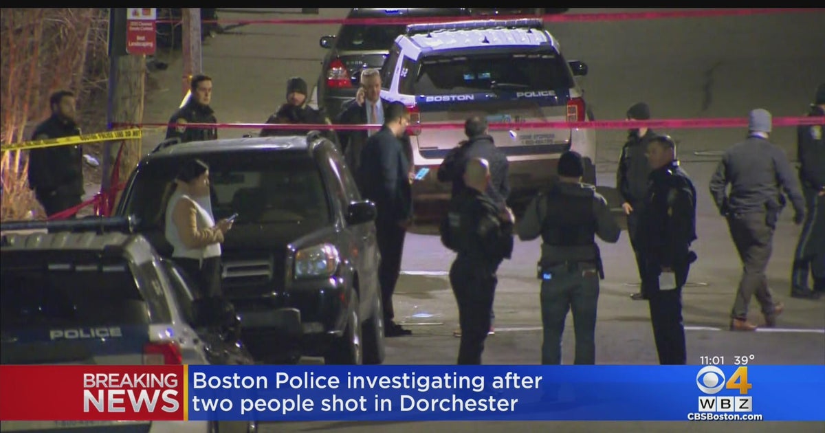 Boston Police investigating after 2 people shot in Dorchester - CBS Boston