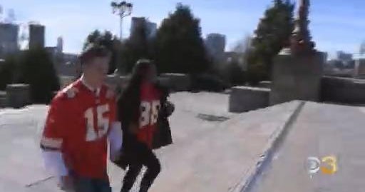A bet s a bet: CBS News Philadelphia anchors run up Rocky Steps in