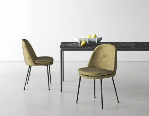 Wallace Velvet Upholstered Side Chair 