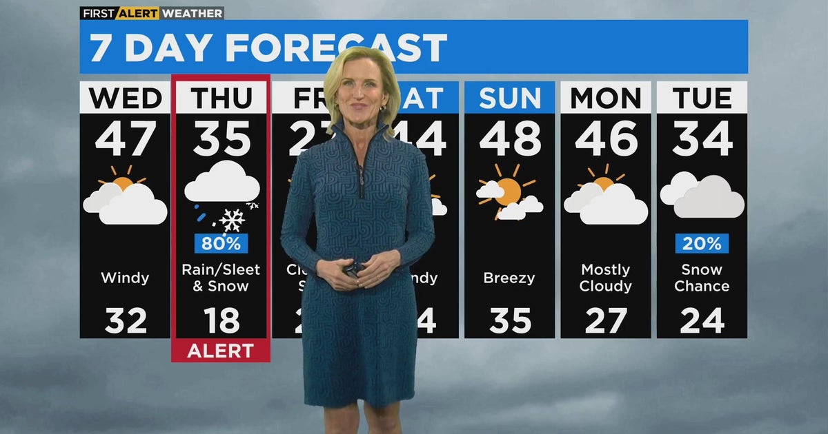 First Alert Weather: Rain, snow by Thursday - CBS Chicago