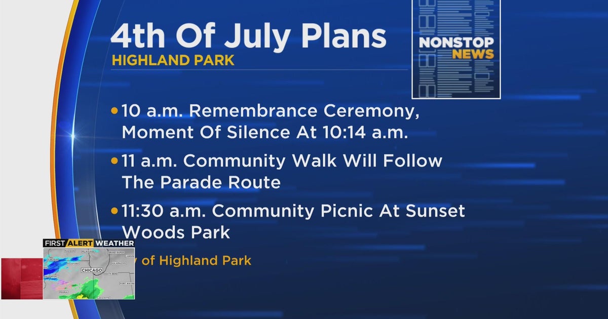 Plans revealed for Highland Park 4th of July CBS Chicago