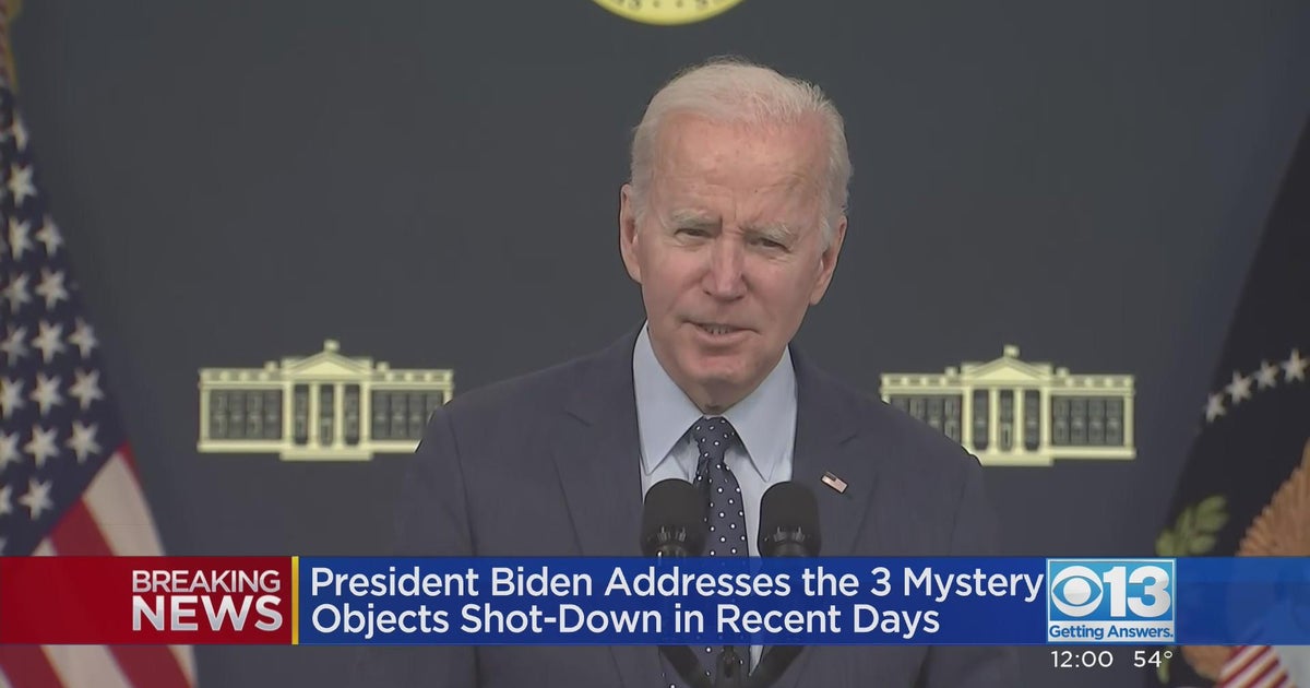 Pres. Biden addresses 3 mystery objects shot down in recent days