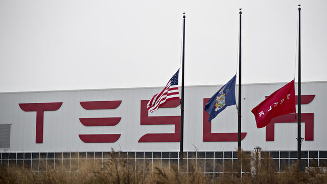 Tesla Inc.'s Solar Panel Factory As Workers Try To Unionize 