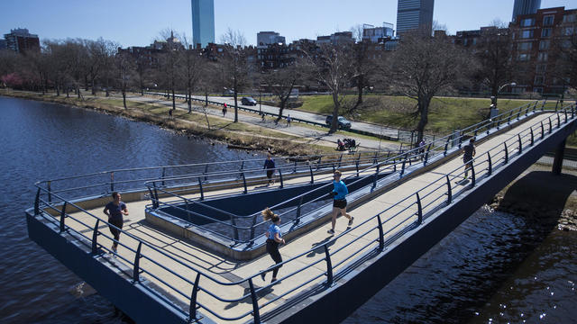 People Wear Masks While Spending Time Outside in Warm, Nice Weather 