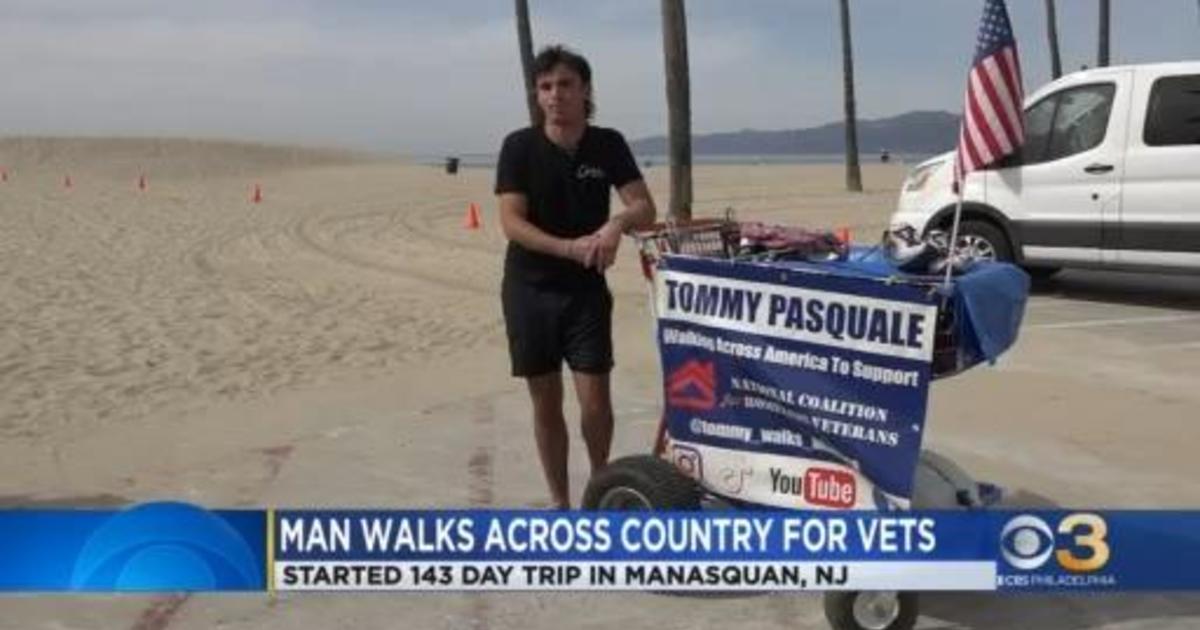 New Jersey man walks across county for veterans